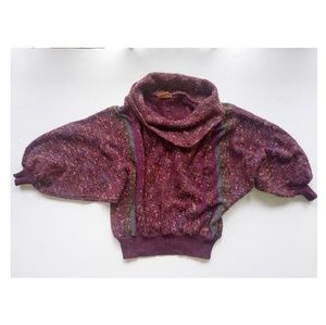 Vintage Purple Donlman Fuzzy Sweater